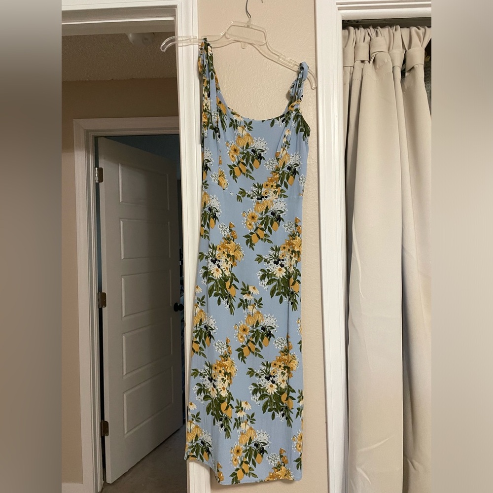 Reformation tie strap dress